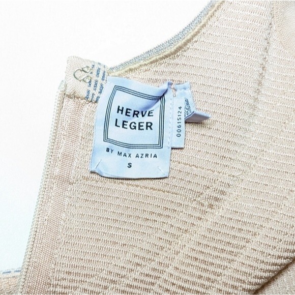 NEW Herve Leger Elissa Classic Bodycon Dress in Pink - Picture 9 of 13